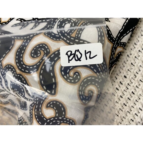 Susan Graver Pure Womens Linen Blend Floral Short Sleeve Button Up Top Sz Medium - Picture 5 of 12